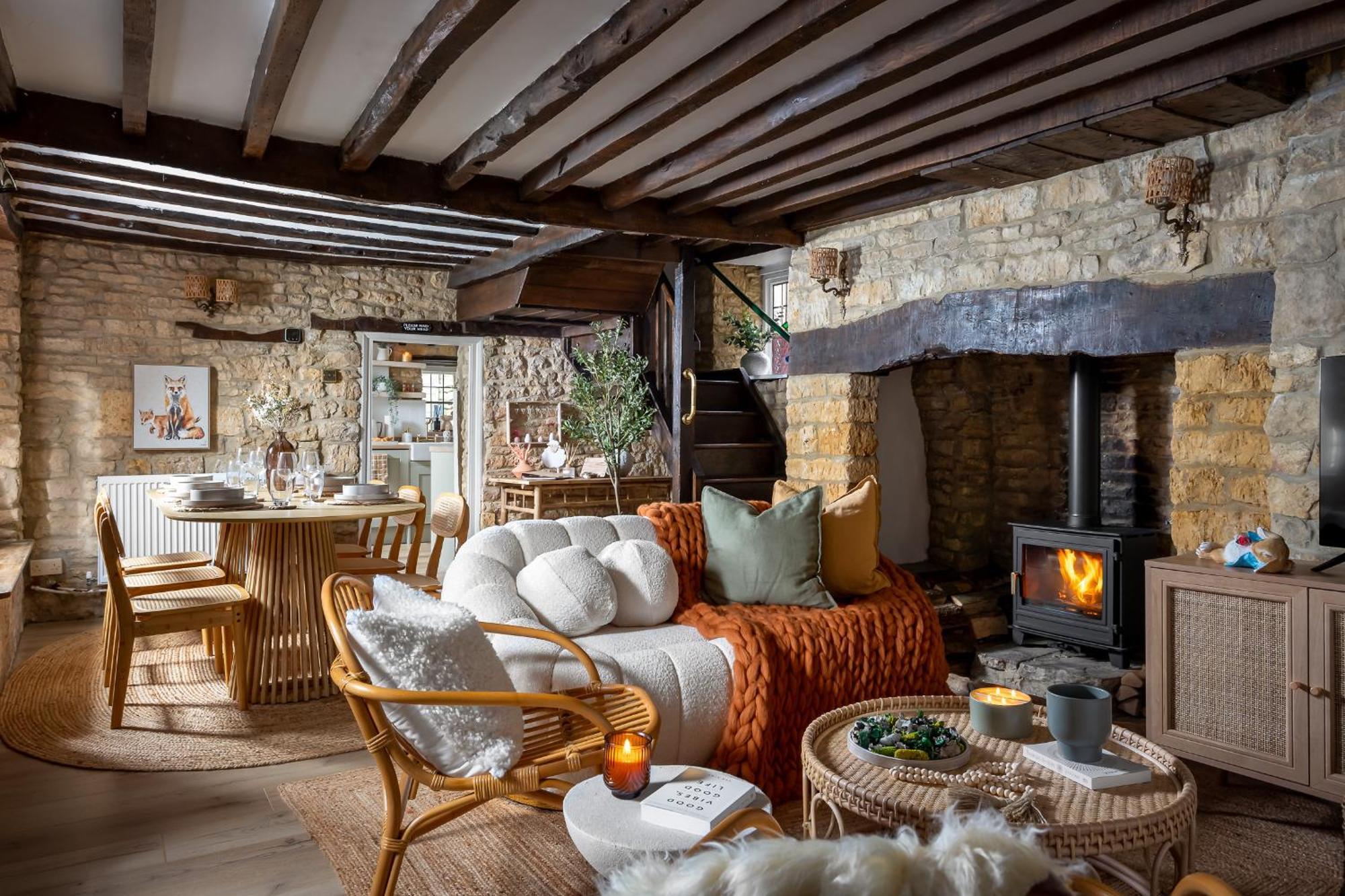 Bourton Scandi Chic Authentic Cottage エクステリア 写真